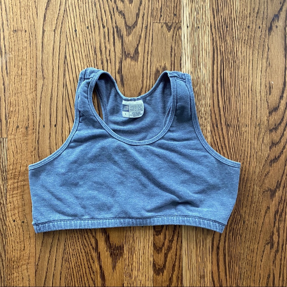 Rare Vintage Cheetah Gray Sports Bra Bralette